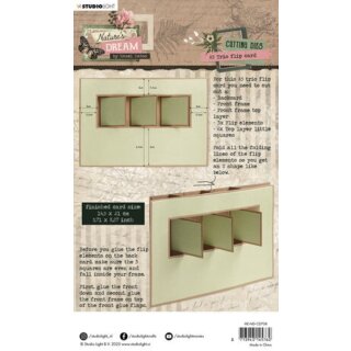 Studio Light, Cutting Die - Natures Dream Nr. 708 - A5 Trio flip card