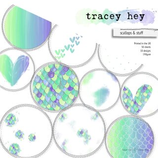 Tracey Hey, Paper Pad – scallops & stuff