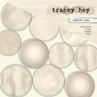 Tracey Hey, Paper Pad – stamp me - cream