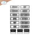 Elizabeth Craft Designs, Clear Stamps, Months
