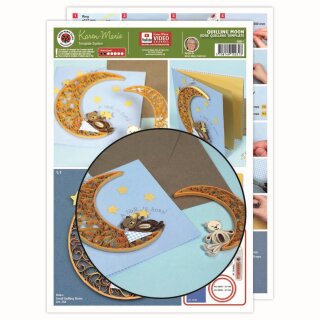 papier + ideen: Quilling Template, Moon