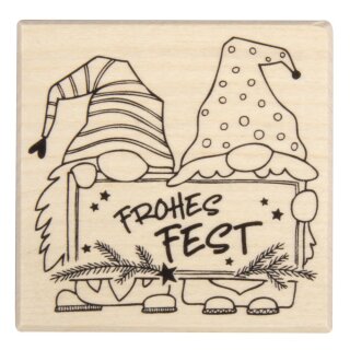 Butterer, Stempel, Frohes Fest Wichtelgrüße