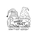 Butterer, Stempel, Frohes Fest Wichtelgrüße