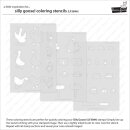 Lawn Fawn, coloring stencils, silly goose!