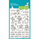 Lawn Fawn, clear stamp, halloween mice
