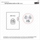 Lawn Fawn, clear stamp, spring basket add-on: fall
