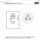 Lawn Fawn, clear stamp, spring basket add-on: fall