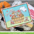 Lawn Fawn, clear stamp, spring basket add-on: fall