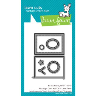Lawn Fawn, lawn cuts/ Stanzschablone, knock knock, whos...
