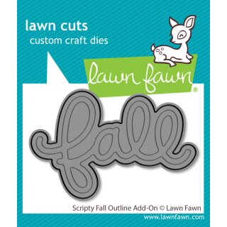 Lawn Fawn, lawn cuts/ Stanzschablone, scripty fall...