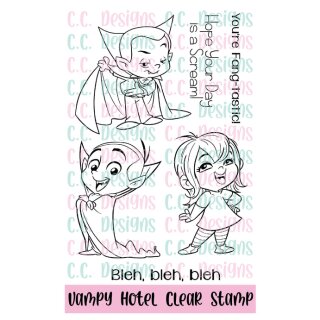 C.C. Designs, clear stamp, Vampy Hotel