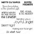 Stamping Bella, Rubber Stamp, BE MERRY SENTIMENT SET (9...