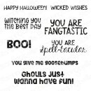 Stamping Bella, Rubber Stamp, WICKED WORDS SENTIMENT SET...