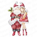 Stamping Bella, Rubber Stamp, CURVY GIRL LOVES SANTA