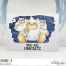 Stamping Bella, Rubber Stamp, LITTLE CUTIE YETIS