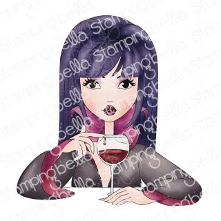 Stamping Bella, Rubber Stamp, MOCHI GIRL VAMPIRESS