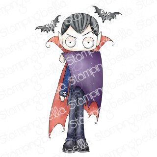 Stamping Bella, Rubber Stamp, ODDBALL DRACULA (3 stamps...