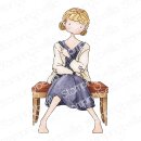 Stamping Bella, Rubber Stamp, UPTOWN GIRL LOVES HER CARDIGAN