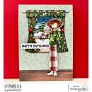 Stamping Bella, Rubber Stamp, UPTOWN GIRL POPPY LOVES GINGERBREAD