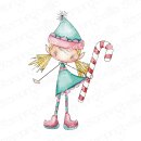 Stamping Bella, Rubber Stamp, WHIMSABELLA CHRISTMAS ELF...