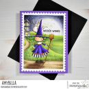 Stamping Bella, Rubber Stamp, WHIMSABELLA WITCH ELSPETH...