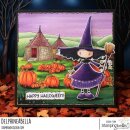 Stamping Bella, Rubber Stamp, WHIMSABELLA WITCH ELSPETH SPINDLEWICK