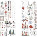 Transferfolie Nordic Winter, verschiedene Designs, 2 Bogen
