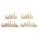 Furnier Holzleiste Wichtelfamilie, je 2 x9,2 x5,4+13,2...
