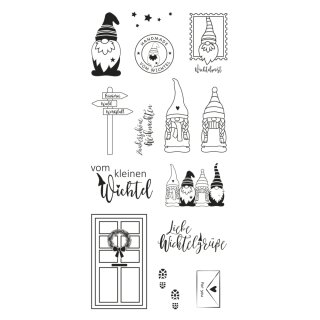Clear Stamps - Wichtelpost, 97 x 205 mm, 14 Motive