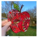 Hanne Olesen, Quilling Ideenseite Mega Apfel (keine Anleitung)