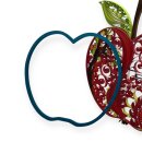 Hanne Olesen, Quilling Ideenseite Mega Apfel (keine Anleitung)