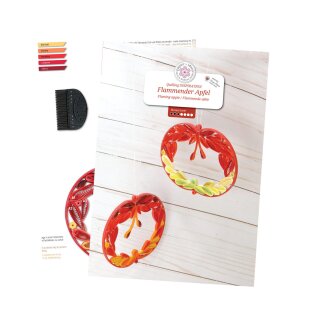 papier + ideen: Quilling Inspiration, Flammender Apfel
