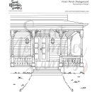 Sweet November Stamps, clear stamp, Front Porch Background