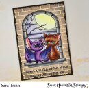 Sweet November Stamps, clear stamp, Midnight and Luna