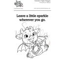 Sweet November Stamps, clear stamp, October Opal Dragon
