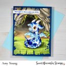 Sweet November Stamps, clear stamp, September Sapphire...