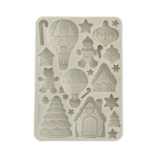 Stamperia, Candy Christmas A5 Silicon Mould - Gingerbreads