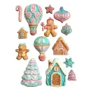 Stamperia, Candy Christmas A5 Silicon Mould - Gingerbreads