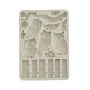 Stamperia, The Owls House A5 Silicon Mould - Owls and Branch