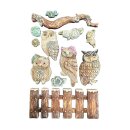 Stamperia, The Owls House A5 Silicon Mould - Owls and Branch