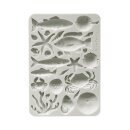 Stamperia, Silent Sea A5 Silicon Mould - Shells and Fish
