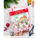 Mama Elephant, clear stamp, VERY MERRY SENTIMENTS