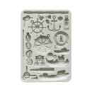 Stamperia, Silent Sea A5 Silicon Mould - Rudders and Boats