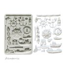 Stamperia, Silent Sea A5 Silicon Mould - Rudders and Boats