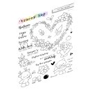 Tracey Hey, clear stamp A5, "tis the season"