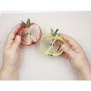 papier + ideen: Quilling Anleitung, Maxiquilling Äpfel