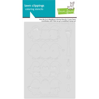 Lawn Fawn, coloring stencils, here we go a-waddling