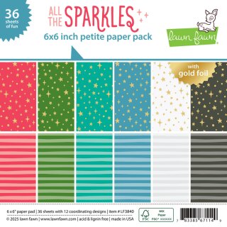 Lawn Fawn, all the sparkles petite paper pack ,...