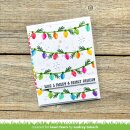 Lawn Fawn, Lawn Clippings, string of lights background...