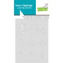 Lawn Fawn, coloring stencils, sweet christmas mice